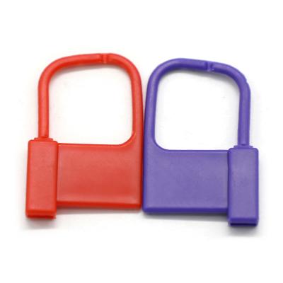 China JCPL004 padlock cargo container plastic seal plastic padlock seal numbered hot sell one time use lock seal plastic padlock for sale