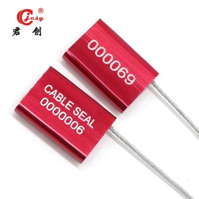 中国 JCCS004 Onetime Metal Cable Seals Security Seal For Cables Chrome 販売のため