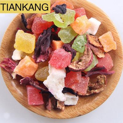 China Tea Drinks Dried Blended Fruit Tea From Roselle Dried Fruits Blend Flavored Tea for sale