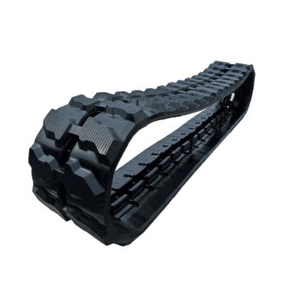 China Less Round Damage/Low Noise/Low Ground Pressure Mini Excavator Rubber Track Chain Digger Undercarriage Rubber Link Shoe for sale