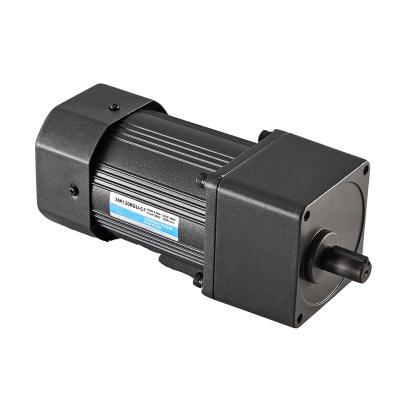 China 90mm high torque drip proof ac geared motor 110 220v 90w reversible 1 phase ac gearhead motors for sale