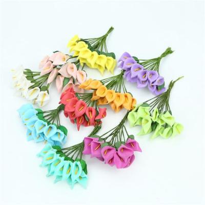 China Limited Time Silk Goods Flower Decoration Plant Ornament Home Calla Flower For Christmas for sale