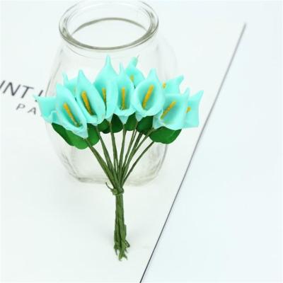 China Flower factory wholesale decoration silk calla wrist purely manual cheap wedding flower for sale