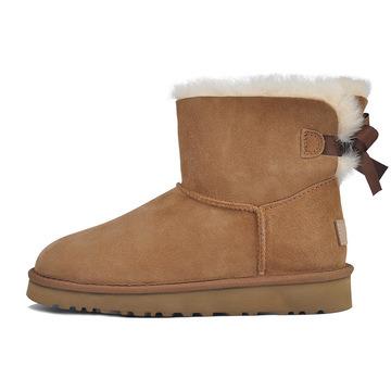 China Factory Direct Wholesale Winter Warm Sheepskin Fur Boots Anti-odor Waterproof Furry Uggh Snow Boots For Women for sale