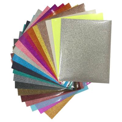 China High Quality Stretch Flexible Glitter Heat Transfer HTV Printable Vinyl For Apparel for sale