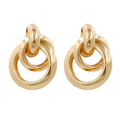 China Wholesale Bulk Extra Large Fancy Geometric Circle Jewelry Accessories Jewelry Stud Earrings for sale