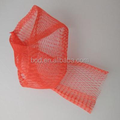 China Recyclable plastic-elastic mesh bag for oranges fruit for sale