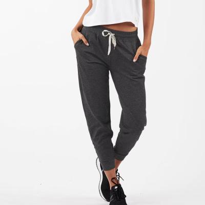 China Anti-Wrinkle OEM Women Track Pants Side Pockets Sport Pants High-Elastic Logo Printed Track Pants Custom Made for sale