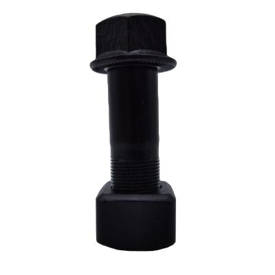 China Building Material Shops 24*76 Locking Hexagon Excavator Track Shoe Head Bolt And Nut for sale