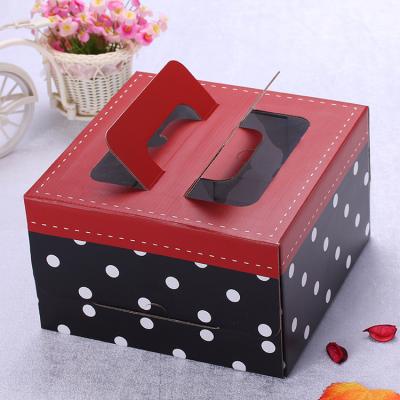 China Customized Recycled Materials Wedding Decorative Cake Slice Moon Cake 18x18x5cm Luxury Packaging Box Surprise For Cake for sale