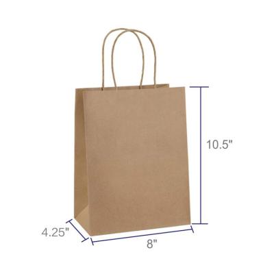 China Recycled Materials Industria Simple Kitchen Food Waste Custom 3 Layer Supplier Manila Color Restaurant Supply Kraft Paper Bags With Handle 2017 for sale