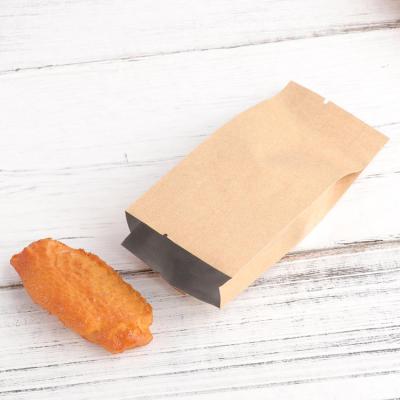 China Recycled Materials Natur 32gsm Small Wrap Waxed Food Coated Dimensions Baguette Compostable Biodegradable Kraft Paper Bag For Bread for sale