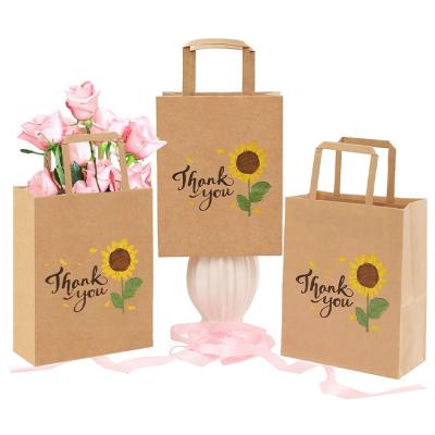 China Custom Materials Custom Gift Wrapping Recycled Thick Luxurious Paper Handbag And Box Flower Wedding Gold Wholesale With Ribbon for sale