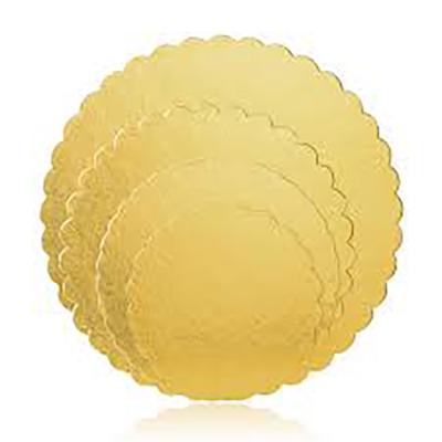 China Food Grade Recyclable Durable PET Laminated Cake Gold Half Sheet Full Duplex Sheet Duplex Sheet Aluminum 2mm Base Circle for sale