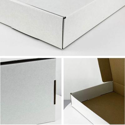 China Free Sample Corrug Kraft Cute Small Cardboard Recyclable Envelope Custon Logo Eco Friendly Mailing Boxes White Gift Clothing Flower for sale