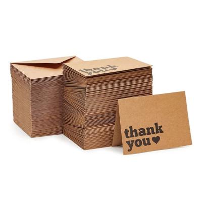 China Recyclable Inkjet A4 Rectangle Custom Printable Kraft Paper A6 Heat Sensitive Matt Vinyl Self Adhesive Waterproof Thank You Insert Card Stickers for sale