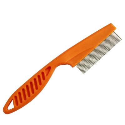 China 2020 Viable Hot Selling Custom Pet Flea Comb Self Cleaning Fully Waterproof Custom Dog Grooming Brush Comb for sale