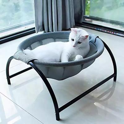 China Custom Free Standing Round Breathable Pet Bed Hammock Cat Hammock Bed Cat Sleeping Cat Bed for sale