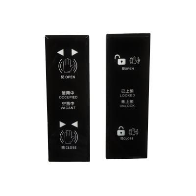 China Infrared Adjustable Black White Acrylic Wall Open Switch 0-7cm Mini Button Panel Hand Wave To Hands Free Switch For Operated Door for sale