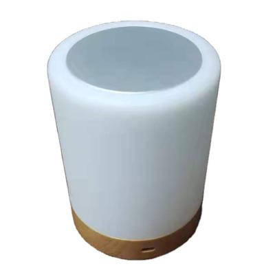 China Modern Imitation Wood PC Connection Touch PC Material Friendship Friendship Desk Table Round Lamp for sale