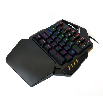 China Hand Made Numpad Multimedia Keyboard LED Backlight Portable USB Cable Mini Gaming Keyboard For Mobile Game for sale