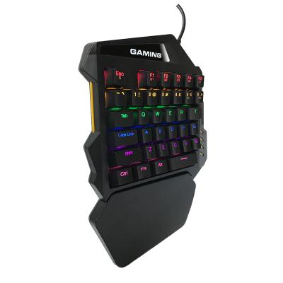 China High Quality Numpad One Gaming Hand Mechanical Cable Led Backlit Keyboard for sale