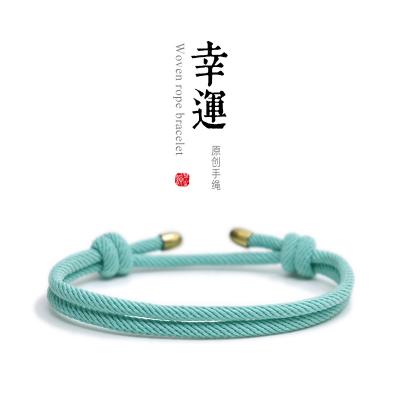 China 2021 Hot Sale Romantic Tiktok Customized Simple Milan Line String Bracelet Fashion Jewelry Lover Bracelet for sale