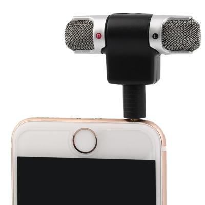 China Free Shipping Portable Mini Microphone Soundtrack ECM-DS70P Mini Mic Digital Stereo Microphone Dual for Cell Phone iPhone Android Phone for sale