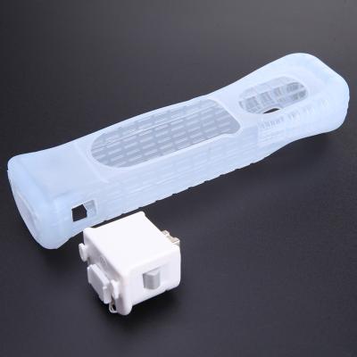 China With Hot Selling White Silicon Case Motion Plus Sensor + Adapter Silicone Case For Nintendo For Wii Remote Console for sale