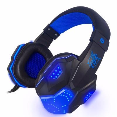 China LED Headband Gaming Headphones Plextone PC780 LED Light Stereo Headset with Microphone USB Glowing Cable Headband for PC Gamers for sale