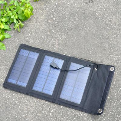 China 5W 5V Solar Panel Battery Charger Foldable USB Solar Power Panel Bank Package For Mobile Phone Portable Black 11 for sale