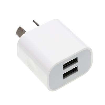 China AU Plug Two USB Ports Mobile Phone Charger DC 5V 2A Output Power Adapter Used For iPhone iPad Samsung HTC Mobile Phone Tablet for sale