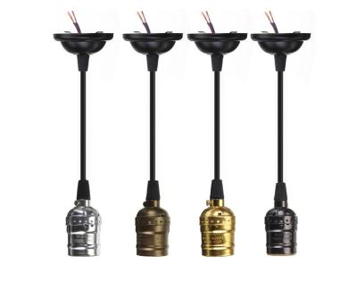 China Mising E27 Edison Vintage Retro Lamp Holder Bulb Light Screw Socket 4 Pendant Colors Screw Base With Switch/No Switch 110V-220V for sale