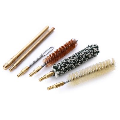 China 7Pcs Pocket Gun Tool Extender Cloth Holder Wool Bristle Brush Gun Cleaning Multifunctional Rotating Brass Gun Cleaner N for sale