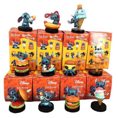 China PVC Cartoon Character Stitch Figurine Ornaments Stitch Blind Box Toy Claw Machine Blind Box For Kids for sale