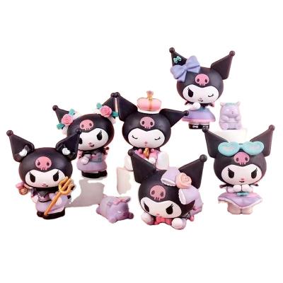 China PVC Wholesale Claw Machine Blind Box Toy Sanrio Figurine Kuromi Melody Blind Box Decoration For Kids for sale