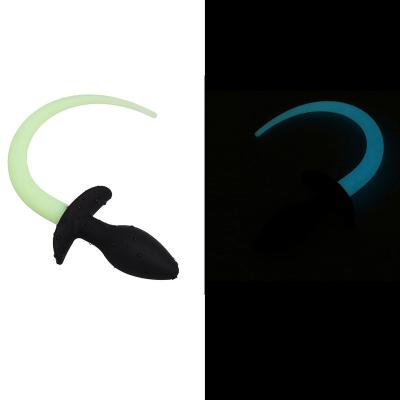 China Pleasure Dog Tail Silicone Butt Anal Plug - Luminous Anal Pleasure Adult Products for sale