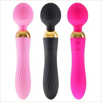 China Magnetic Double Clit Stimulation Head Filling Double Ended Vibrator Loveaider Vibrator Vibrating Double Dildo for sale