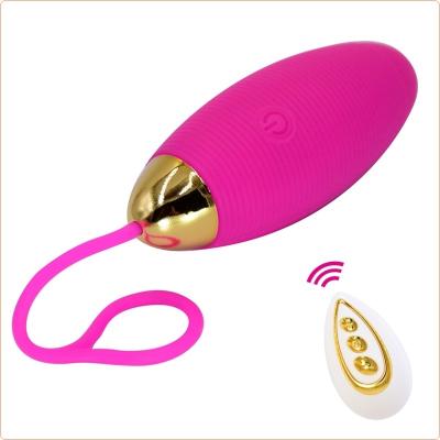 China Real Touch Feeling Ten Frequency Vibration Egg Rechargeable Bullet Female Sex Toy Jump Egg for sale