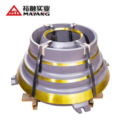 China Ore Concave For Mantle Crusher Machine Stone Crusher Bowl Liner Mn13 for sale