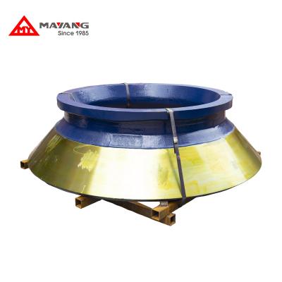 China Building Material Shops Rotary Cone Crusher Spare Parts High Manganese Steel Cone Casting Concave Crusher Mantle Cone Manganese Steel for sale