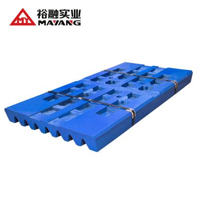 China Ore Manganese Steel Jaw Castings Jaw Liner Plate for sale