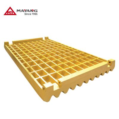 China Fixed Ore Jaw In The Jaw Crusher Manganese Steel Upper Jaw Plate for sale