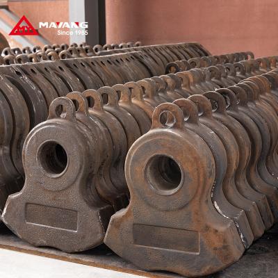 China Factory Hammer For Metal Recycling Wear Resistant Parts Alloy Shredder Hammer for sale