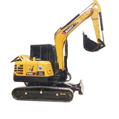 中国 6-ton small crawler used SANY excavator sany60c made in China has good performance and is sold at a low price 0.23mÂ ³ 販売のため