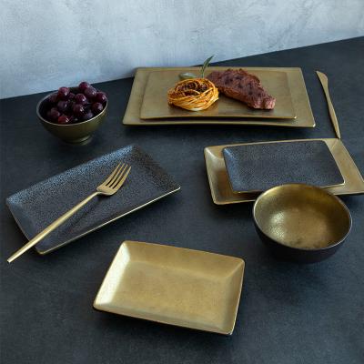 China Viable Food Tray Ceramic Sushi Plate Ceramic Joyye Japanese Style Porcelain Ware Set for sale