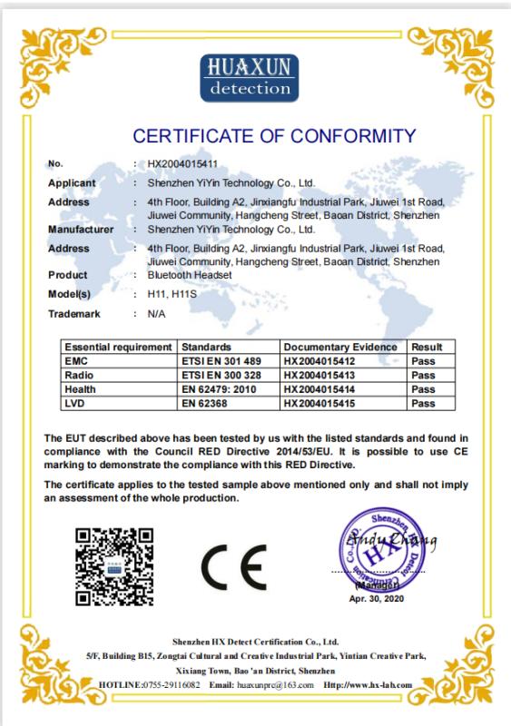 CE - Shenzhen Leidi Technology Co., Ltd.