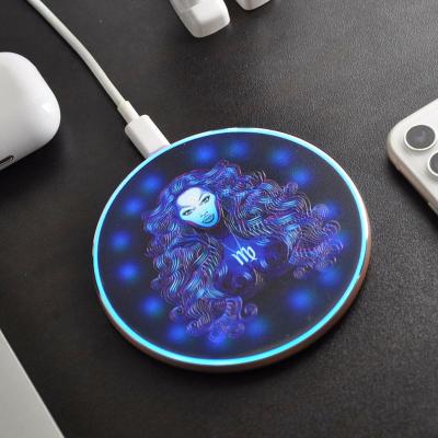 China 12 Constellation Wireless Super Fast Charging Cell Phone Qi Charger Cell Phone Wireless Base for sale