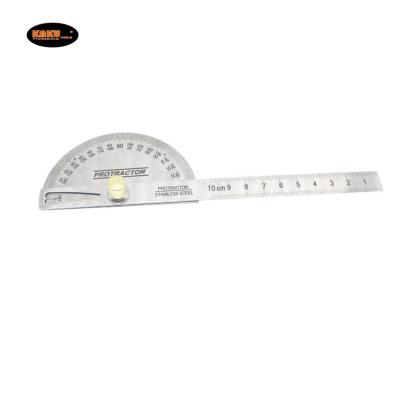 China Durable KAKU New Multi-Function Finder Measuring Angle Finder Arm Stainless Steel Ruler 180 Degree Protractor for sale