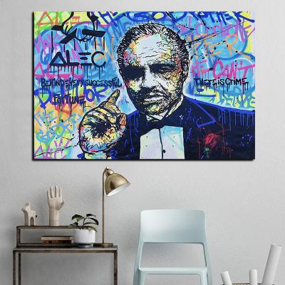 China Modern Abstract Painting Alec Originality Street Graffiti Canvas Prints And Poster Wall Art HD Picture For Living Room Home Decor for sale